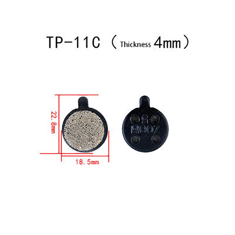 TP-11C 1 пара(2 шт.) MTB велосипедный велосипед велосипедные дисковые Тормозные колодки полуметаллические тормозные колодки для SHIMANO SRAM AVID HAYES TEKTRO Magura Formula - Цвет: TP-11C