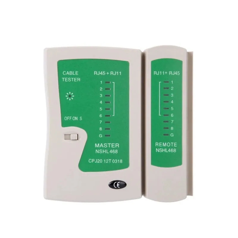

RJ-45 RJ11 RJ12 White Network LAN Cable Tester Cat5 Cat6 UTP Networking Wire Telephone Line Detector Tracker Connector Tool