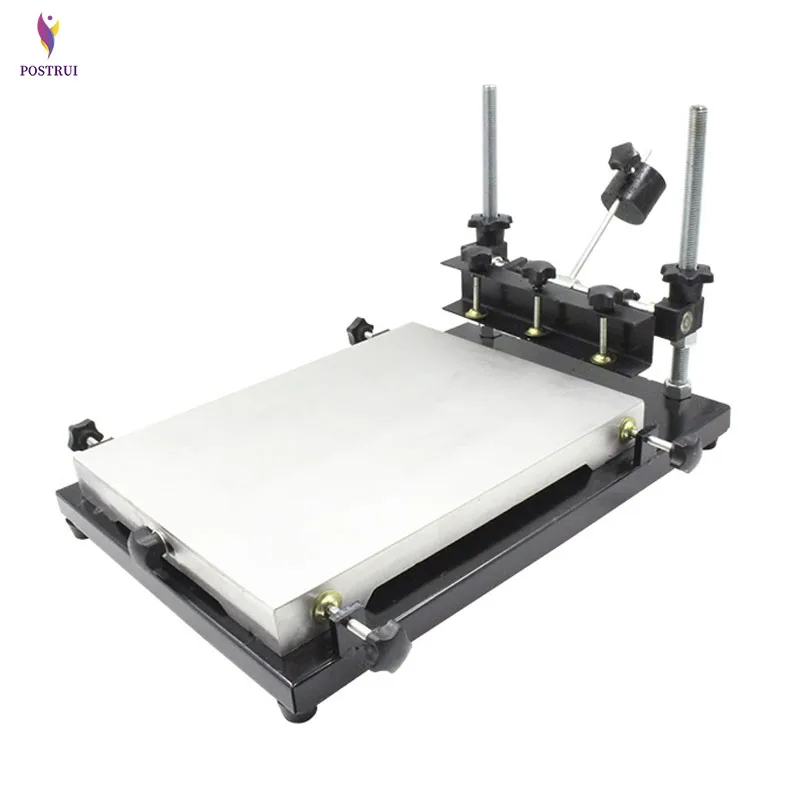 Одноцветный Трафаретный принтер футболки трафаретная печатная машина плоский