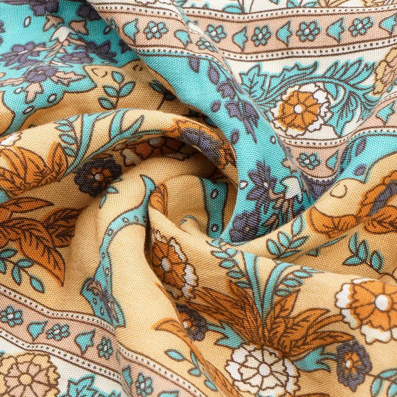 

2021 New Floral Print Summer Short Dress Women Casual V Neck Short Sleeve Dress For Woman Fashion Sexy Spring Dress