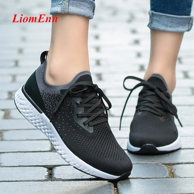 

Women's Sock Sneakers Women Running Sport Shoes Tenis Casual Flats 2021 Mesh Pink White Black Tennis Basket zapatillas mujer
