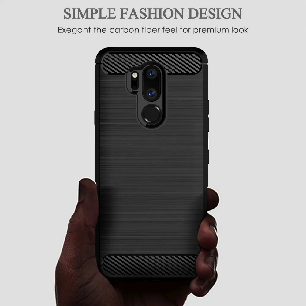 Чехол для LG Stylo 7 5G 6 5 4 G7 ThinQ G8 G6 плюс K51S K41S K40 K50 K92 G8X G8S Q70 K61 Q61 K31 K50S K42 углеродного