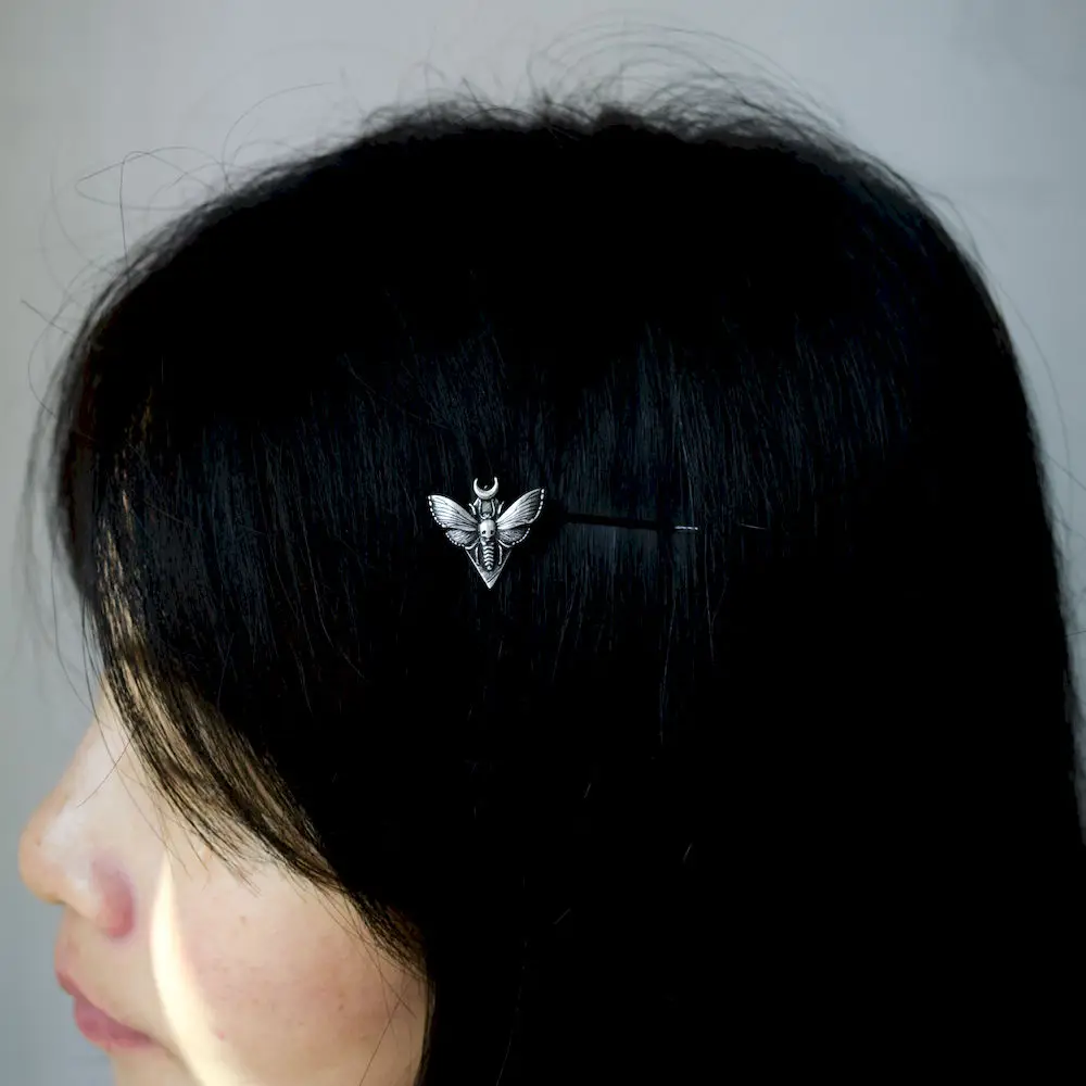 1 шт. dead head moth заколка для волос для девочек элегантная красота
