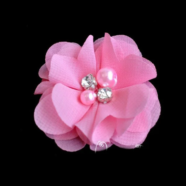 10 шт./лот 2 дюйма шифоновая искусственная мини ткань сделай сам с цветами и