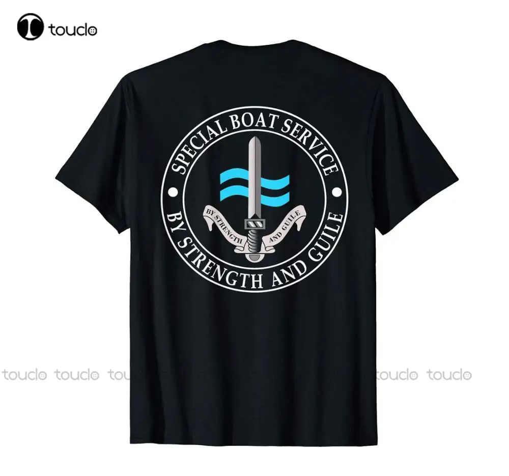 

Uk Special Boat Service Sbs T-Shirt Double Side Fashion Short Creative Printed T-Shirt Men'S Tee Customize Tee Shirts