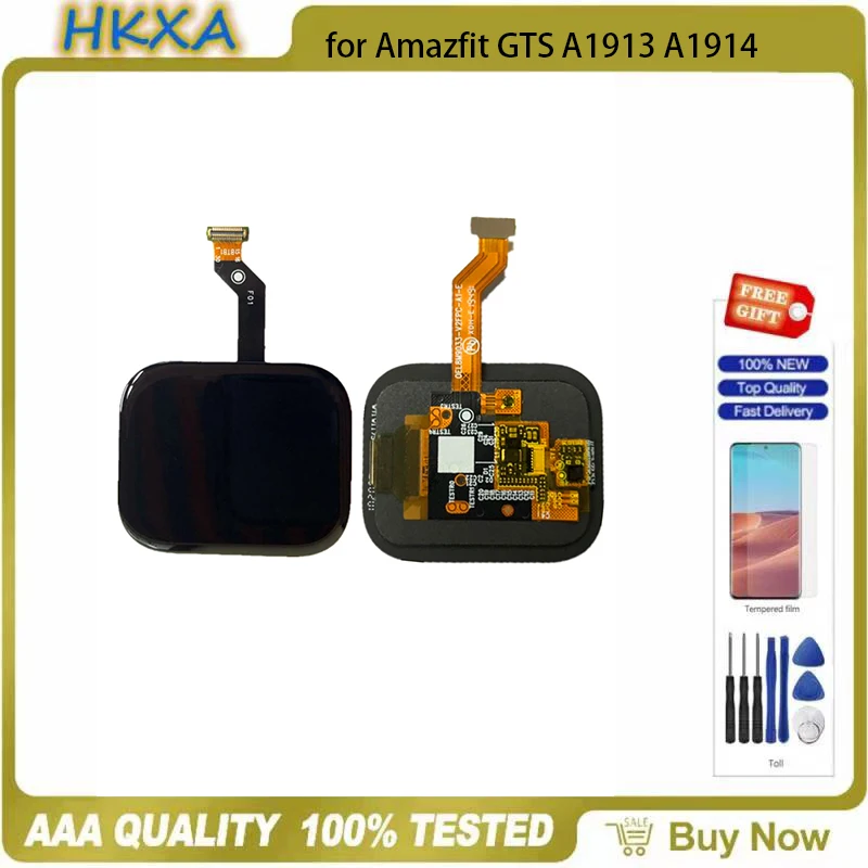 

1.65-inch AMOLED For Amazfit GTS A1913 A1914 OLED screen Original touch screen for Amazfit GTS smart watch LCD screen