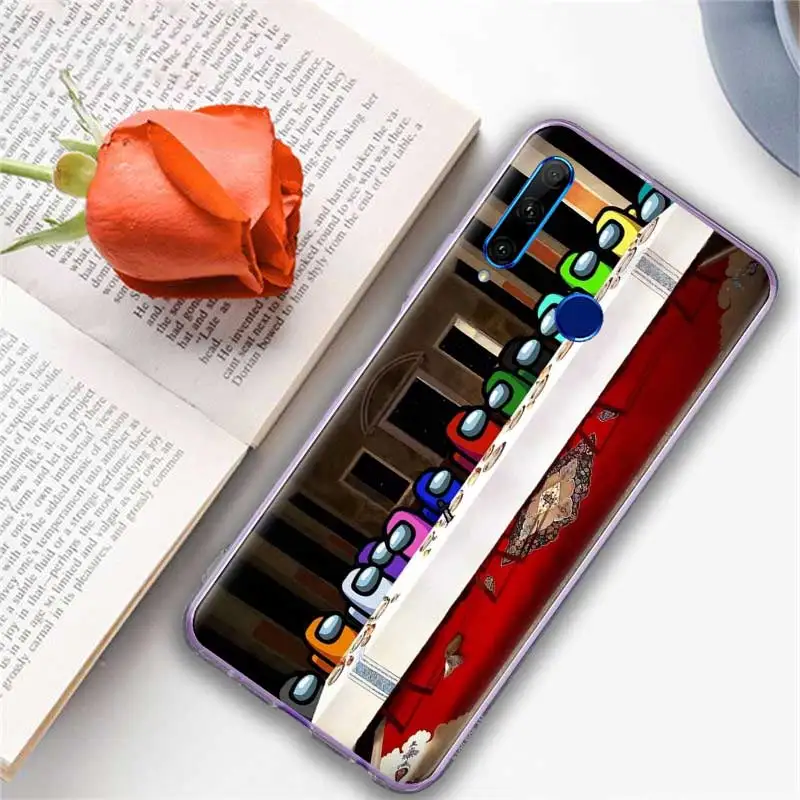 

Among Us Game Phone Case For Huawei Honor 10 20 Lite Fundas for 20S 30 Pro Plus 9X 9C 9A 9S 8X Play Soft Back Cover Coque shell