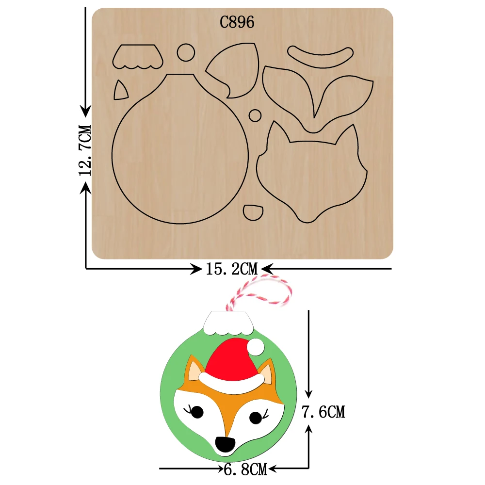 Новые рождественские украшения деревянные штампы для скрапбукинга C-896 разных