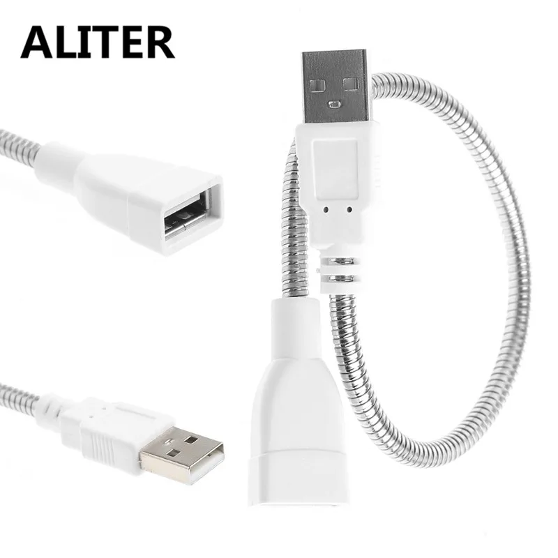 ALITER гибкий металлический шланг питания USB штекер-гнездо Удлинительный