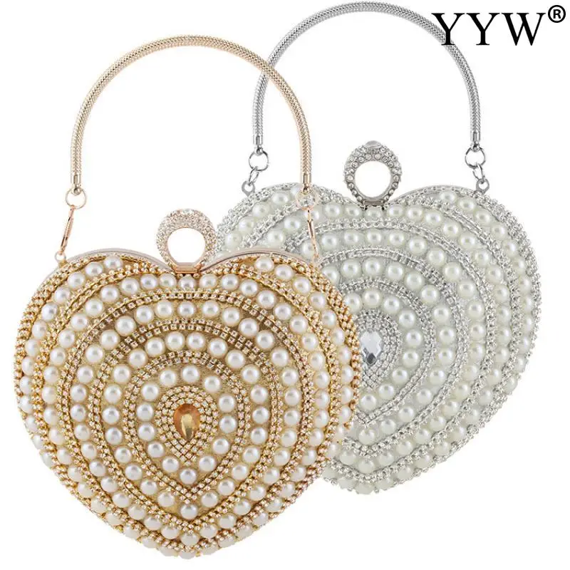 Изысканный женский клатч металлическая вечерняя сумка с надписью Стразы Love