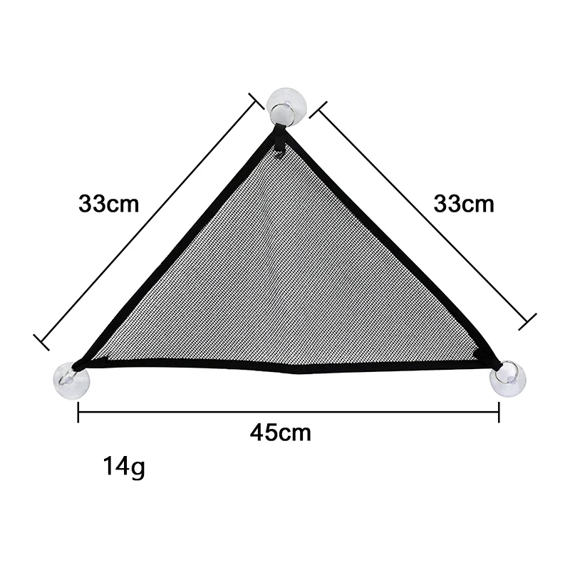 

Reptile Mesh Hammock with Powerful Suction Cups Breathable Mesh Durable Long Lasting Easy to Clean for Pet Reptiles L66