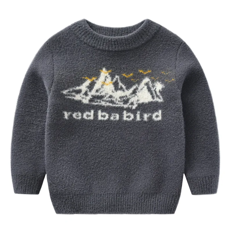 Новинка 2020 осенне зимние детские свитера модный теплый топ для мальчиков вязаный