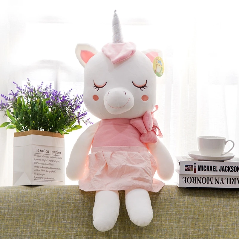 

25/35/48cm Cute and thick stuffed animal toy cartoon stuffed unicorn doll soft pillow cushion kids girls birthday chrismas gifts