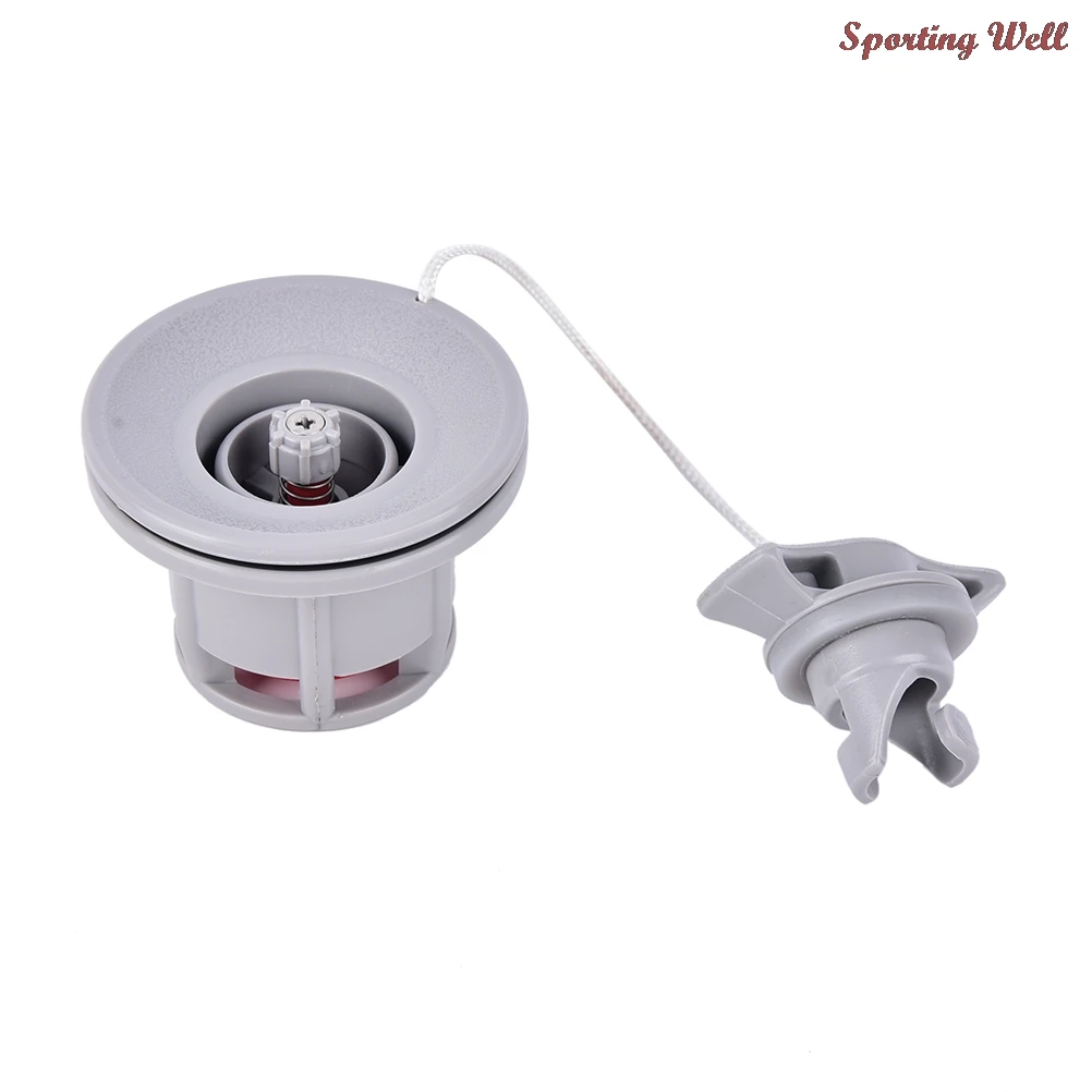 

1pcs Double Seal Grey Air Valve For Inflatable Boat Raft Dinghy Kayak Canoe