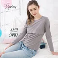 Hishiny; сезон лето; одежда для кормящих мам; цветочный короткий рукав кормящих футболка Топы, платья, одежда для беременных для Для женщин