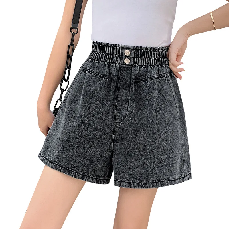 

Jean Shorts Woman Plus Size High Waist Shorts Denim Loose Mini Summer Korean Style Casual Fashion Shorts Streetwear