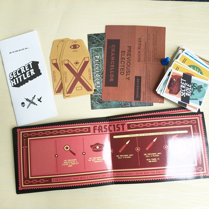 Таинственные хитлеры STH настольная игра скрытые роли общественная карточка с