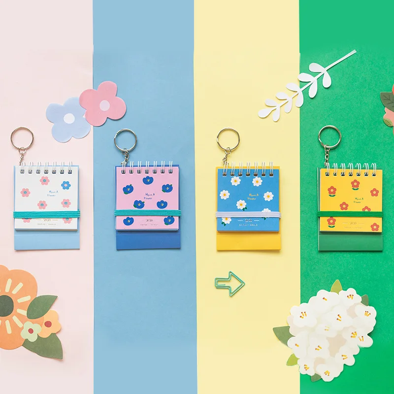 Настольный мини календарь 2020 креативный брелок ремешок для блокнота офисное