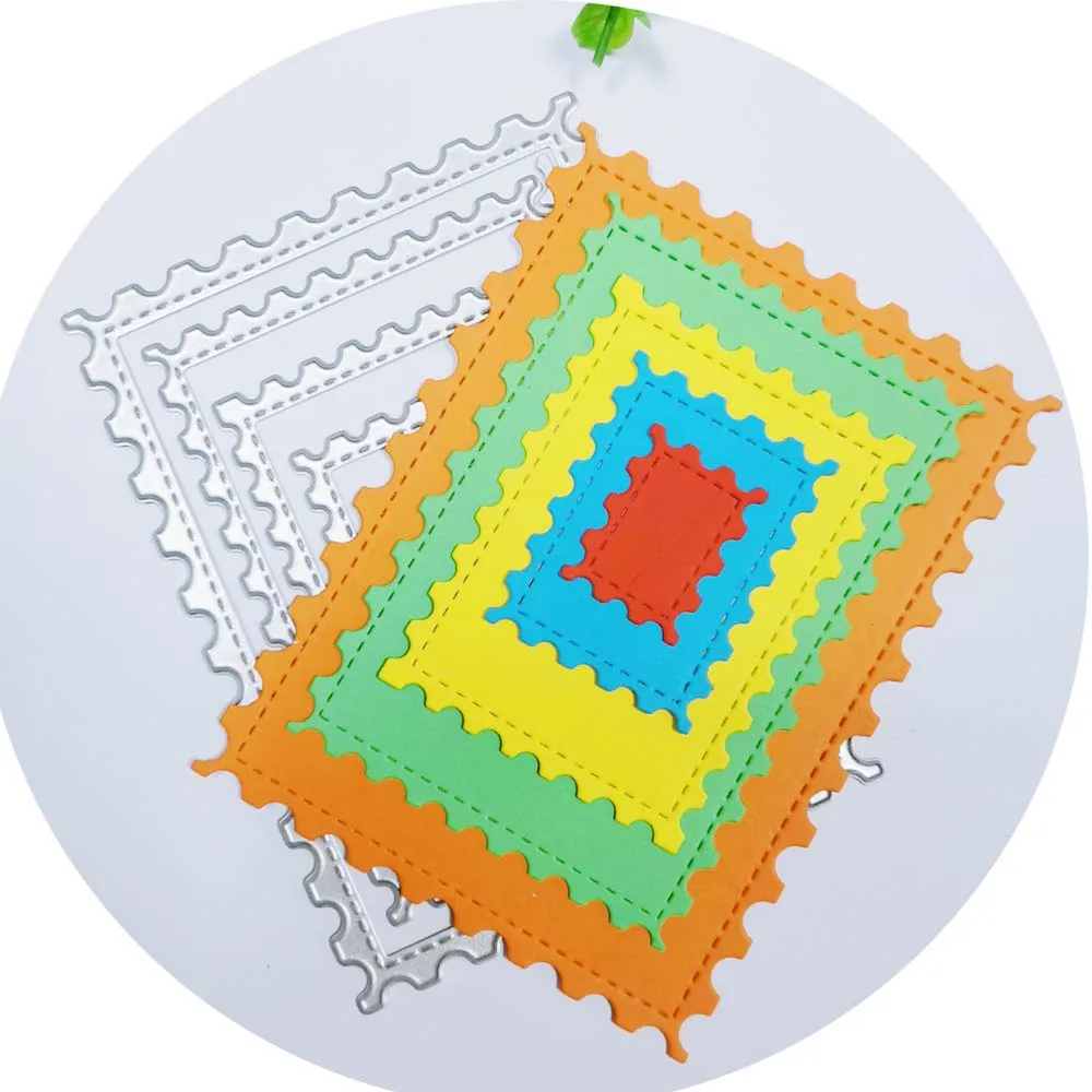 

Сшитые прямоугольные металлические штампы для рукоделия штампы трафарет шаблоны для скрапбукинга нож для тиснения лезвие штамп карта штам...