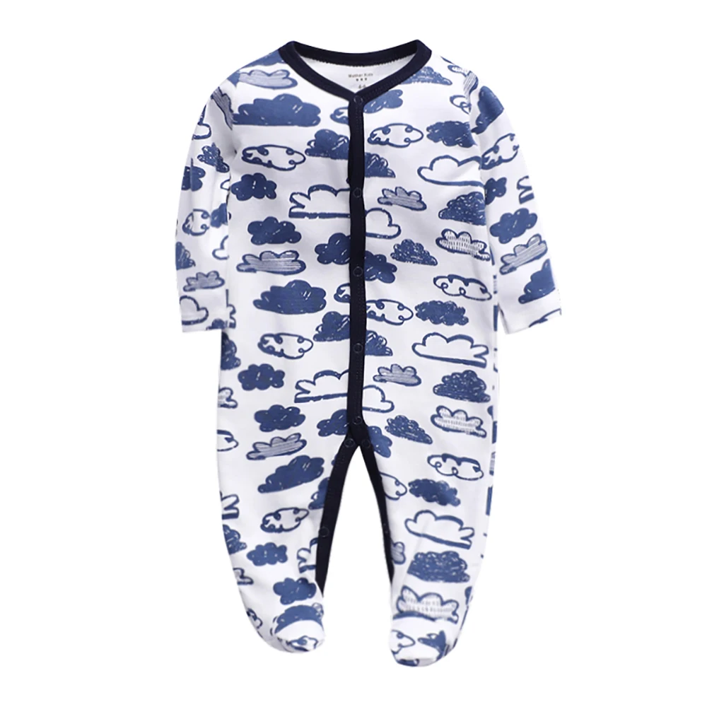 

Autumn And Winter Boys Long Sleeved Sleep Play Cotton Pajamas For Newborn
