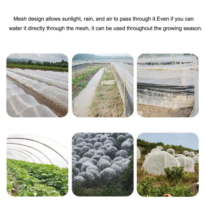 

10m * 2.5m Greenhouse Vegetable Plant Growth Fine Net Anti-Insect Net Garden Plant Protection Net