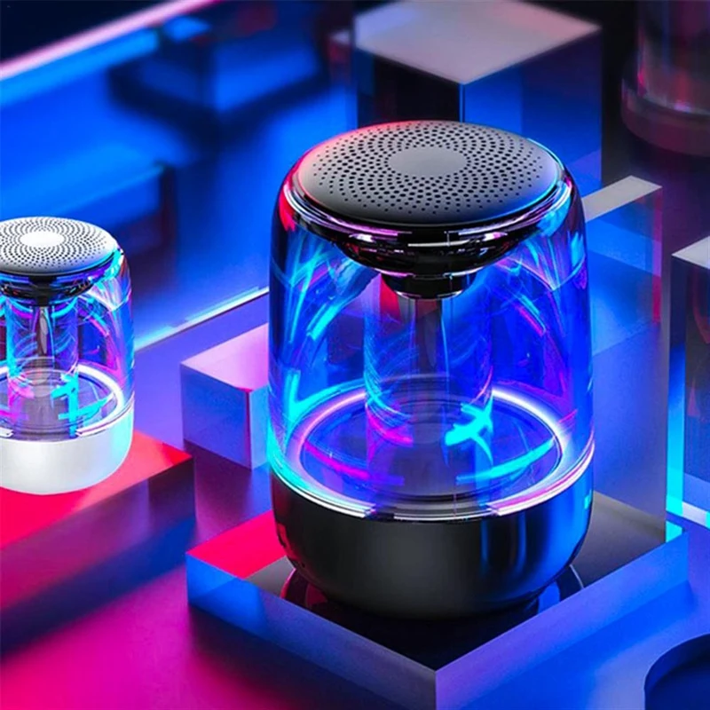 6D панорамного звука красочный светодиодный светильник мини Портативный BT