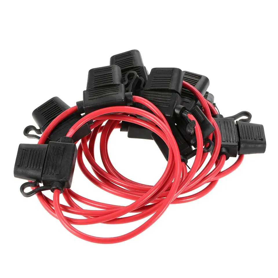 10pcs/set 12V 40A Professional Standard Blade Inline Fuse Holder Splash Proof for Car Bike with Waterproof Dustproof Cover Hot - купить по