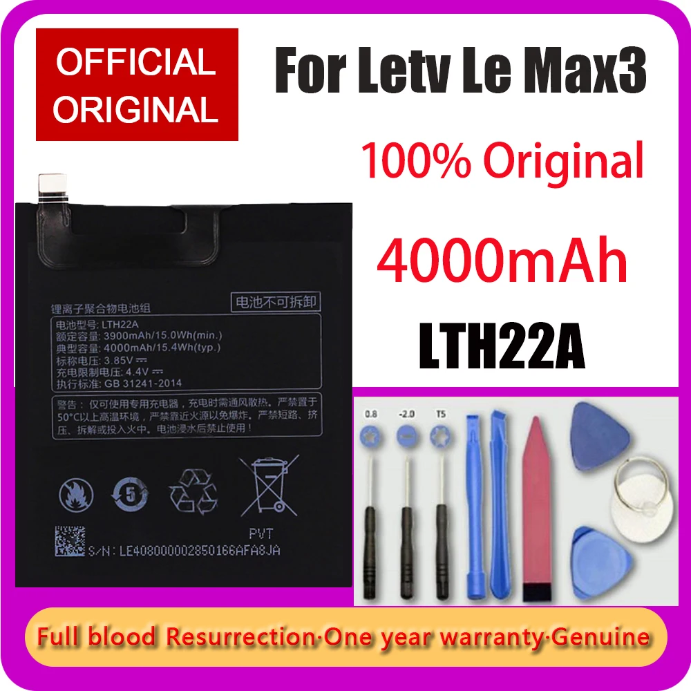 

100% Original for Letv Le Max3 Max 3 Smart Mobile Phone X850 LTH22A High Quality 4000mAh Battery Tracking + Tools