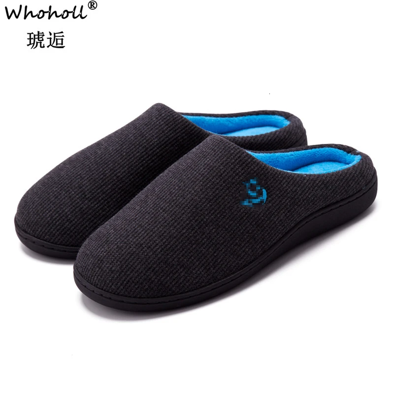 

Fluffy Flock Warm Winter Men's Couples Solid Colors Indoor Man Non-slip Floor Home Slippers Soft Bedroom Shoe Chaussure Homme