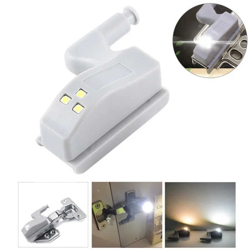Ofadd Wardrobe Cabinet Light Led Night Automatic Sensor Inner Hinge Lamp With Battery For Cupboard Closet Kitchen | Освещение