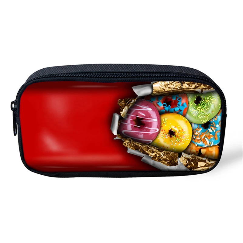 Милый школьный пенал чехол для карандашей Kawaii шоколадный мультфильм девочек и