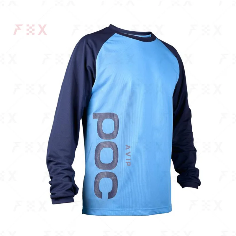 

Motorcycle Mountain Bike Team Downhill Jersey MTB Offroad DH Fxr Bicycle Locomotive Shirt Cross Country Mountain avip poc Jersey