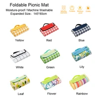 14580cm machine washable picnic mat foldable yoga mat outdoor camping mattress beach blanket water proof portable plaid pad