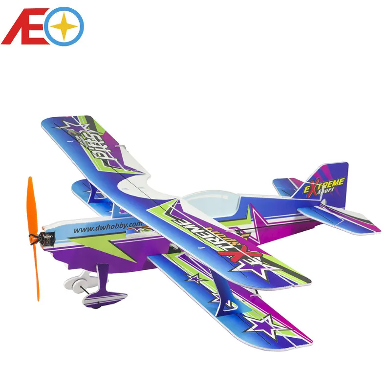 Новый Micro Крытый PP пены Спорт 3D биплан 450mm размах крыльев Pitts легкий плоская модель