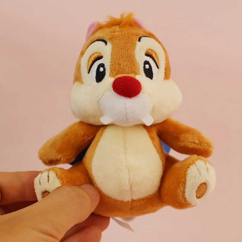2pcs 11cm Chip And Dale Disney Plush Toys Keychains Women Brooch Kawaii Accessorie small animals For Backpack Gift To Girlfriend - купить по