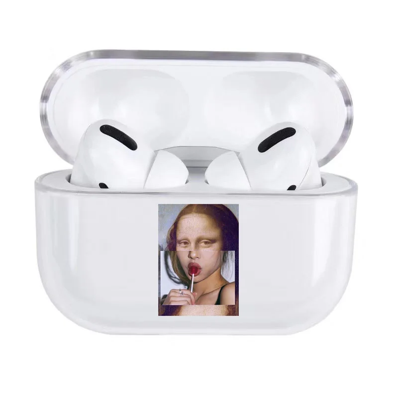 for AirPods Pro 06 Забавный абстракционный узор для Airpods Pro чехол Роскошный прозрачный Bluetooth наушники защитный чехол для air pods 3 жесткий чехол - Цвет: for AirPods Pro 06