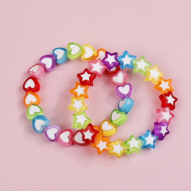 2021 Children Bracelets for Girls Candy Color Adjustable Rope Pendant Beads  Bracelets Christmas Presents Fashion Jewelry - AliExpress