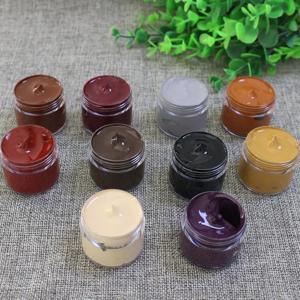

Leather Paint Shoe Cream Coloring for Bag Sofa Car Seat Scratch 30ml Colorful Leather Dye Repair Res