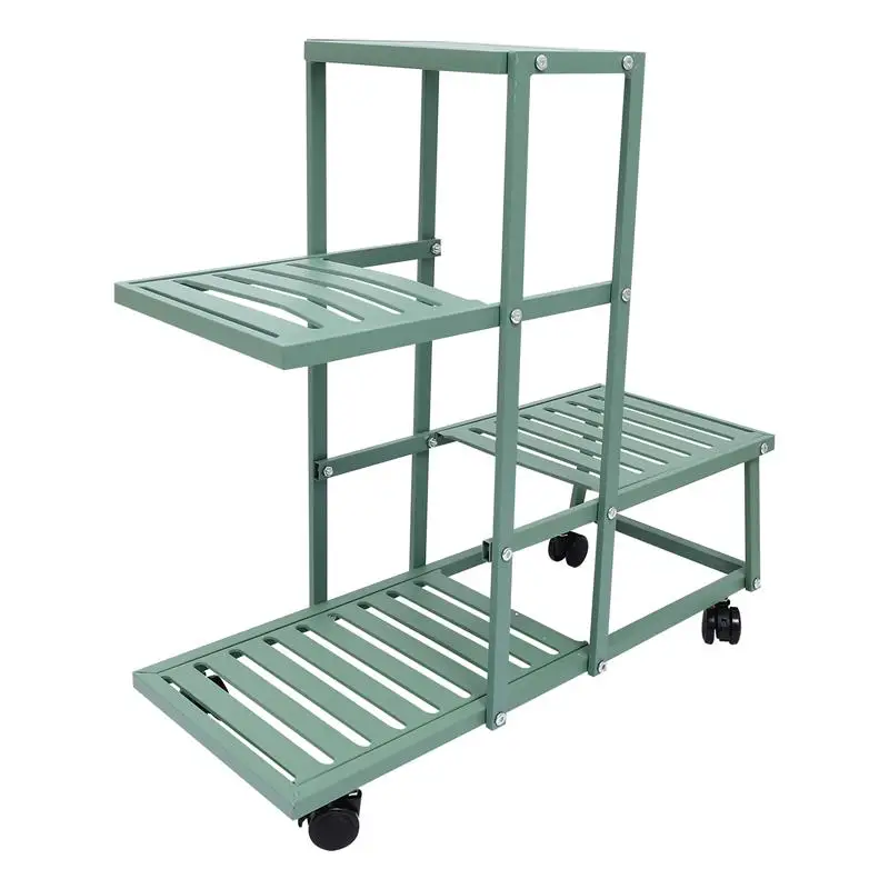 

1pc Iron Art Flowerpot Rack Balcony Flowerpot Holder Multi-layer Bonsai Stand