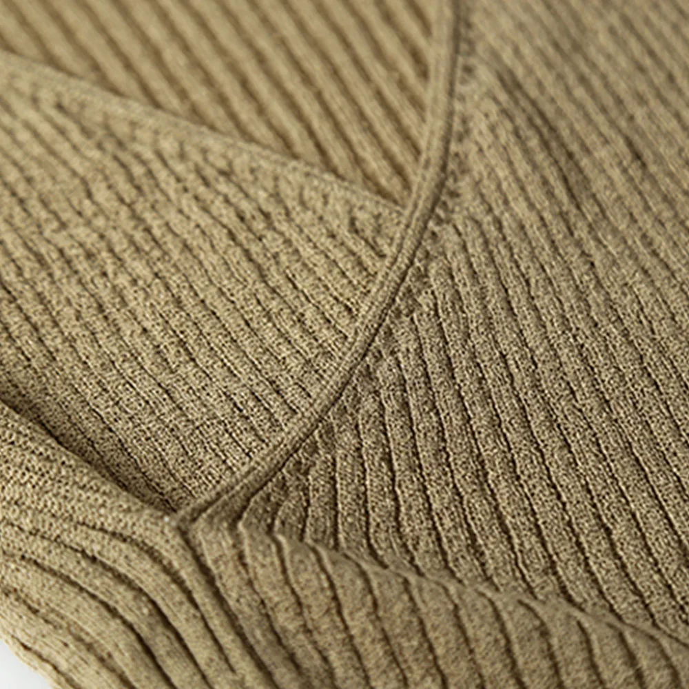 

Direcly Modern Women Sweaters Irregular V-neck Cross Long Sleeve Sweater Lady Autumn Winter New Solid Tops Knitted Pullover