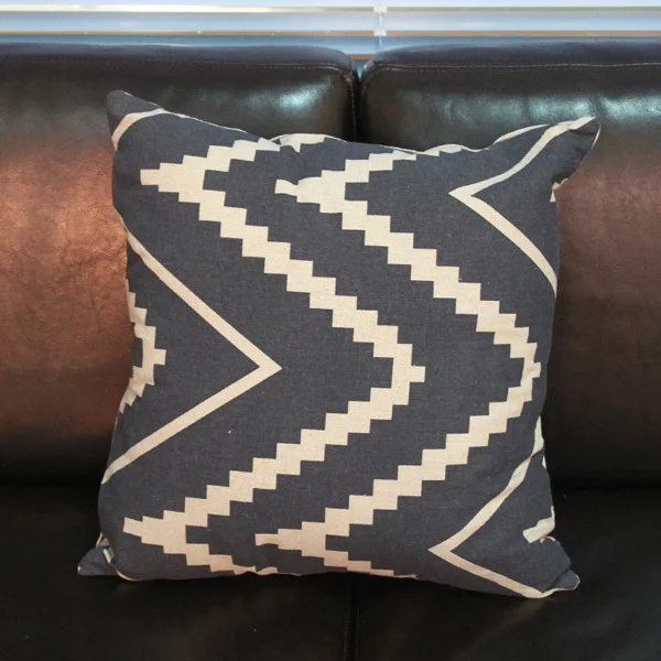 1 шт. винтажные Классические черно белые полосатые льняные Чехлы для подушек