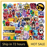 50pcs stars game anime figure printed stickers luggage laptop waterproof without leaving stickers kids christmas toy