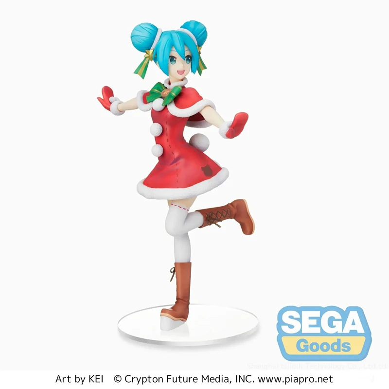 

Фигурки героев аниме SEGA VOCALOID, 24 см, Hatsune Miku, Рождество, 2021PVC, фигурки героев, Коллекционная модель, игрушка для детей, подарок