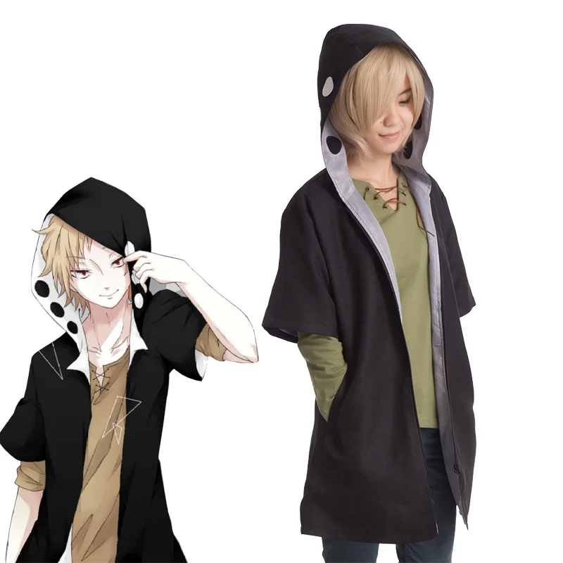Популярный костюм для косплея Kagerou Mekakucity Project практики Kano с капюшоном и футболкой
