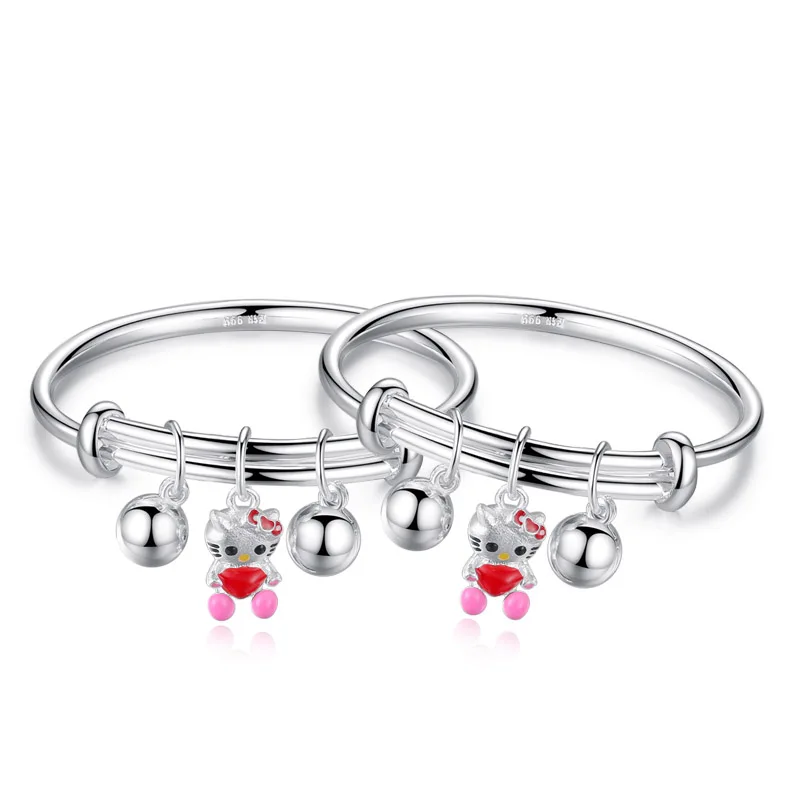 

Taurus baby silver bracelet 999 sterling silver silver newborn baby girl male children full moon which zha bracelet