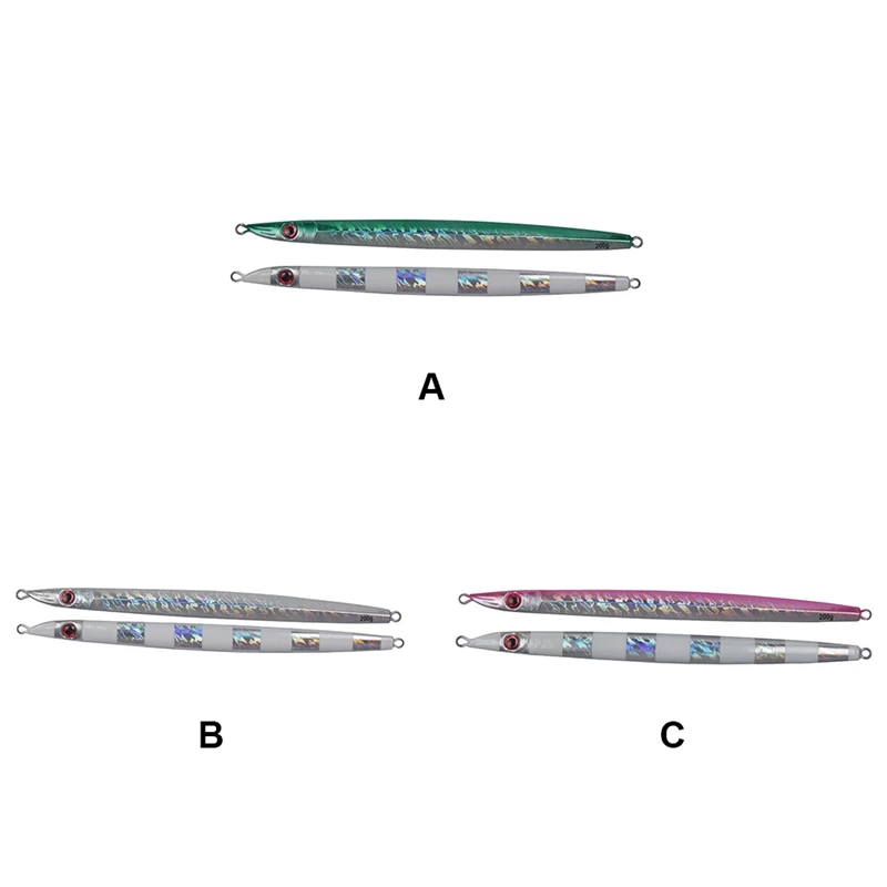 

1PCS 160G Artificial Bait Reusable Slow Shaking Night Luminous Jig Pencil Lure Jigging Ocean Boat Fishing Accessories