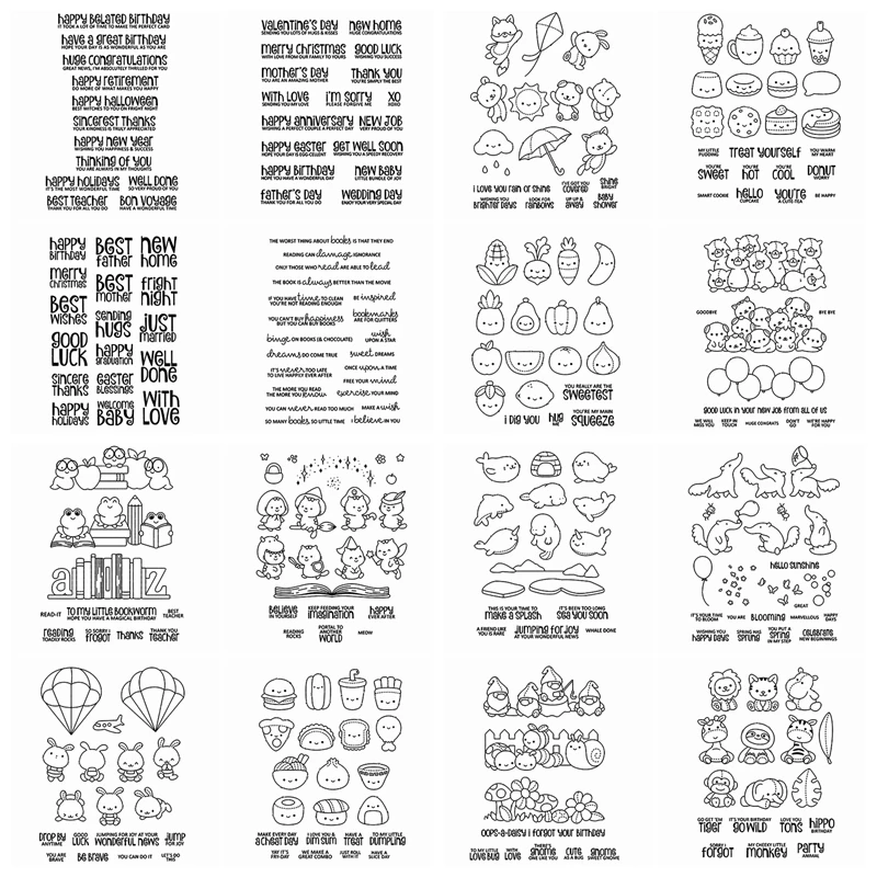 

Metal Cutting Dies Match Clear Stamps Noodles Dolphin Ice Cream Lovely Animals Vegetables DIY Card Make Scrapbook New 2020