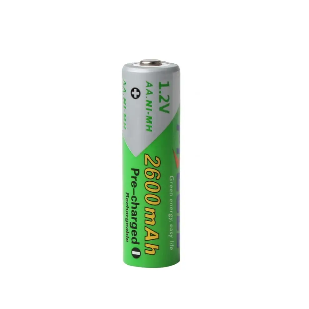 Pkcell 4pcs 1.2V AA R6 Ni-Mh 2600mAh LSD Rechargeable Batteries High Capacity Pre charged Set With 1200 Cycle | Электроника