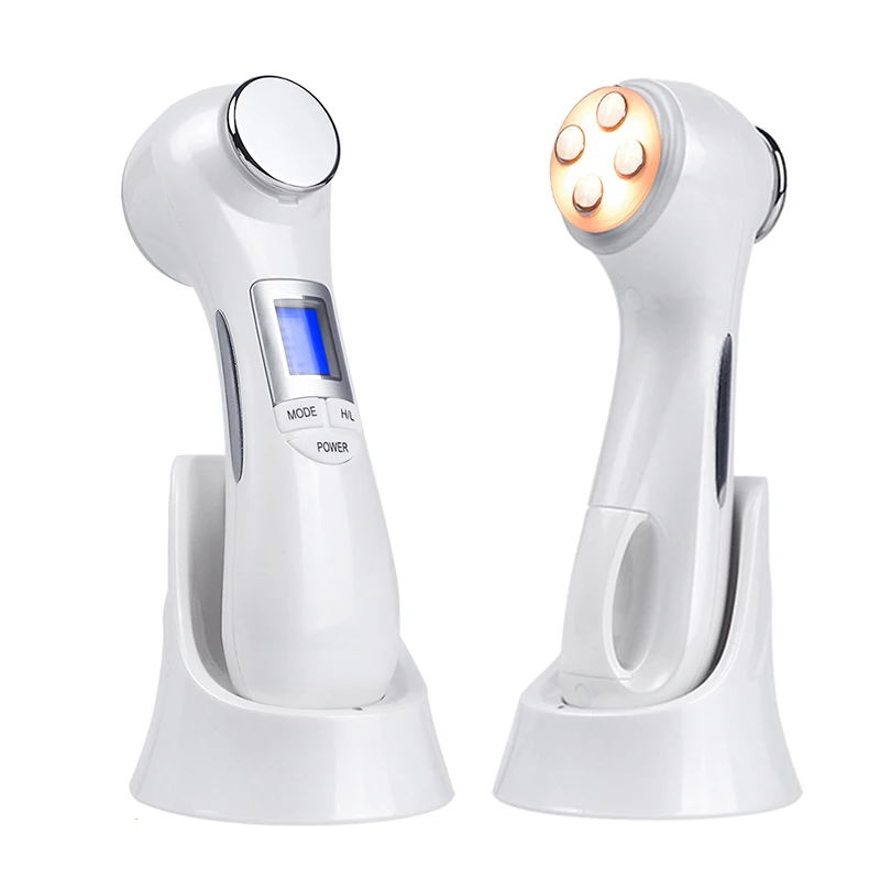 Koop 6in1 Ultrasone Gezicht Lifting Aanscherping Massager Led Foton Rf Trillingen Rimpel Remover Anti Aging Body Afslankende Massage Apparaat