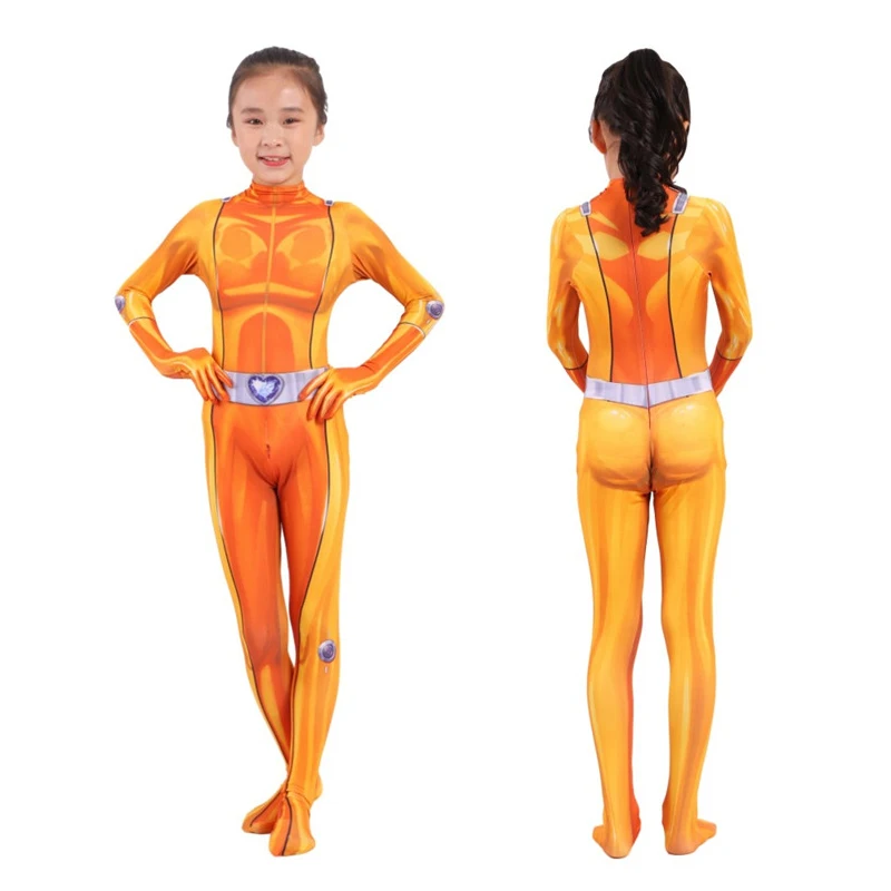 Костюм Косплей Девочек Детективов Totally Spies Аниме Clover Ewing Samantha Simpson Alexandra Mandy на Хэллоуин.